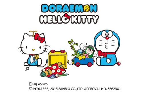 哆啦a梦遇上hello kitty:发生在百货店内的特别邂逅